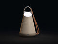 Tragbare Außenlampe 15×15×32 cm - Beige Braun - LED mit Tragebügel für Im Freien