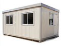 Metall Gartenhäuschen 240×160×210 cm - Anthrazit - Gerätehaus mit breiter Doppeltür für Garten und Außenbereich