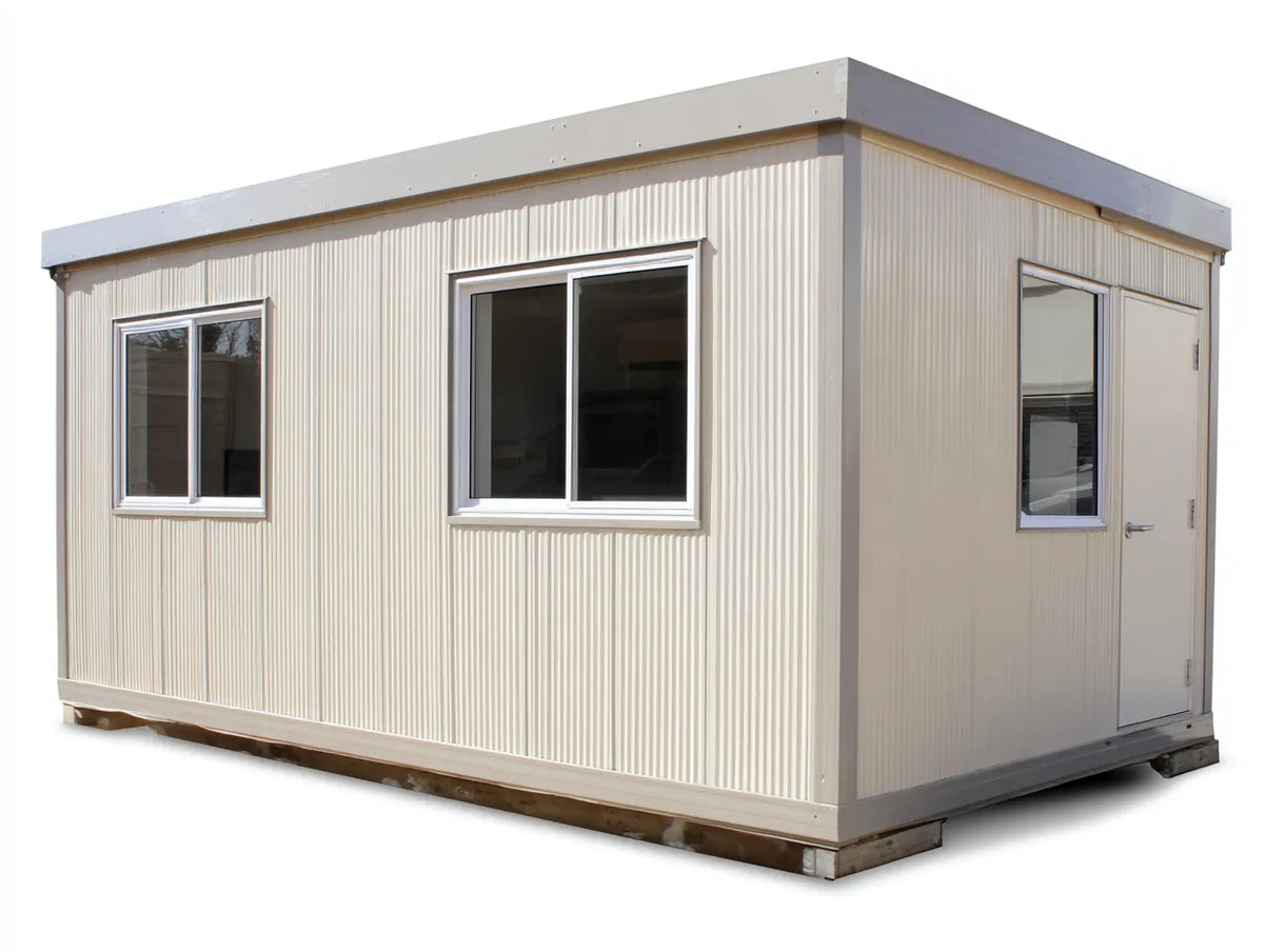 Metall Gartenhäuschen 240×160×210 cm - Anthrazit - Gerätehaus mit breiter Doppeltür für Garten und Außenbereich
