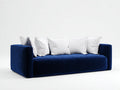 Sofa 230×100×72 cm - Stoffpolsterung - blau - für das Wohnzimmer - niedriges modernes Design